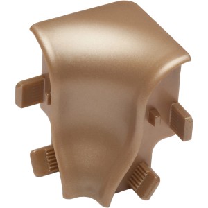 Angolo interno OBI, oro opaco, set da 2 per battiscopa per laminato e parquet.