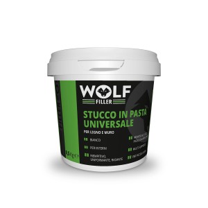 Secchio di stucco universale Wolf Filler per legno e muratura.
