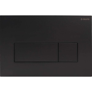 Placca di comando doppio scarico Idrostile slim 165x247 mm nero opaco