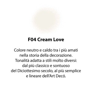 Campione colore Cream Love: Colore crema per il fai-da-te.