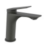 Miscelatore monocomando t.b.t. grigio per lavabo.