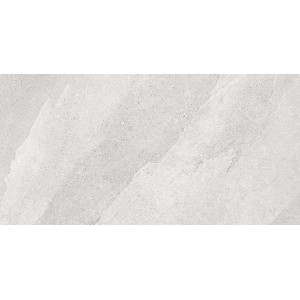 Piastrella per pavimenti chiara con motivo in pietra per interni ed esterni.