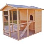 Pollaio in legno con tetto apribile 160x244 cm_7