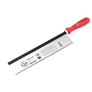 Seghetto per rifinitura LUX Comfort, lama 250mm, con manico in legno di faggio rosso per lavori di precisione.