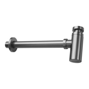 Kit di scarico per lavabo rotondo titanio