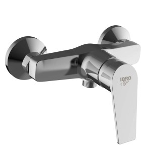 Miscelatore doccia t.b.t. cromato lucido per montaggio a parete.