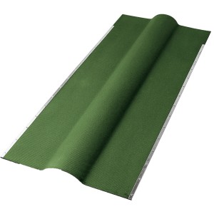 Colmo di ventilazione verde, 85x45 cm, per pannelli bituminosi, copertura flessibile.