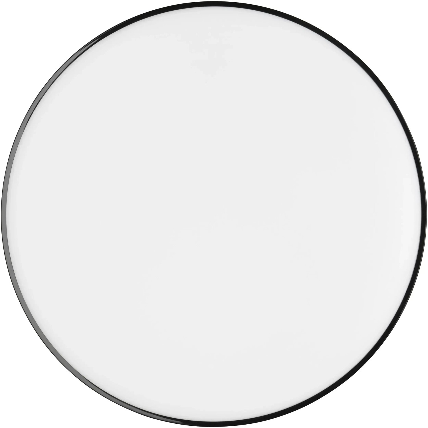 Plafoniera LED nera Reality Spica, lampada rotonda e piatta per bagno e soggiorno.