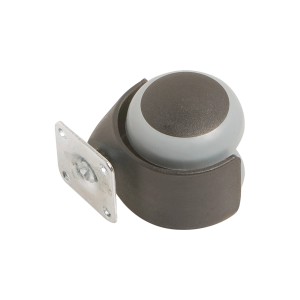 Rotella doppia per parquet con piastra, Ø 50 mm, portata 40 kg, per pavimenti delicati.