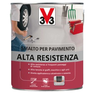 Barattolo di smalto per pavimenti ad alta resistenza, per garage e officine.