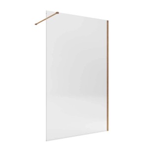 Doccia walk-in Orion 80x200 cm profilo oro rosa