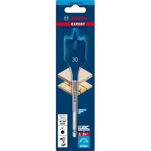 Punta per legno piatta Bosch Expert Selfcut, diametro 30 mm. Per foratura rapida.