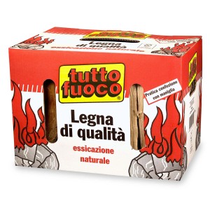 t.b.t. Legna da ardere in scatola, ideale per accendere caminetti e stufe.