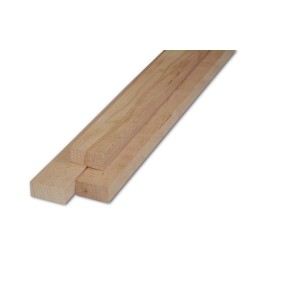 Listelli piallati t.b.t. in legno chiaro, ideali per lavori di bricolage e modellismo.