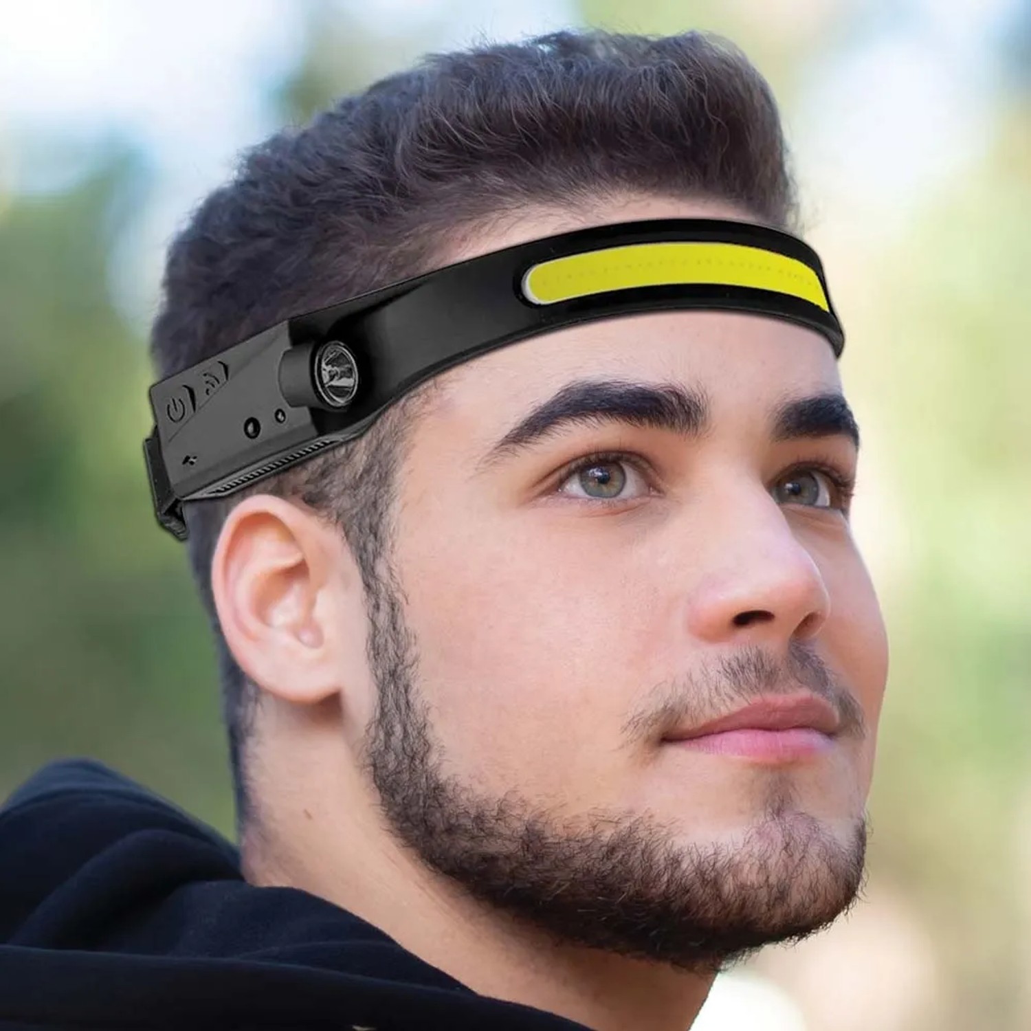 Torcia frontale ricaricabile USB impermeabile con sensore di movimento acquista da OBI