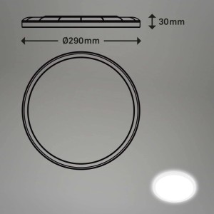Pannello LED ultrapiatto Slim Move LED 18W 2400lm 4000K bianco