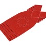 Strisce abrasive LUX K80, confezione da 5 per levigatrici a mouse, per levigare legno e metallo.