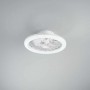 Plafoniera LED bianca con ventilatore, lampada da soffitto.