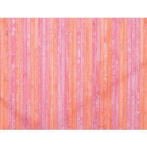 Zerbini/tappeto con motivo a listoni di legno rosa e arancione.