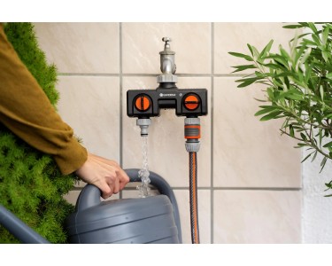 2 pezzi distributori a 2 vie: tubo da giardino, distributore a Y con