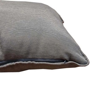 Cuscino da esterno grigio t.b.t. con cerniera, ideale per mobili da giardino.