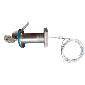 t.b.t. Sblocco di emergenza per porta garage con chiave e cavo di trazione.