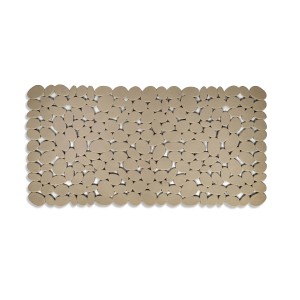 Tappetino da bagno t.b.t. effetto pietra, beige. Tappetino antiscivolo per maggiore sicurezza in bagno.