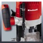 Fresatrice verticale Einhell TC-RO 1155 E, dettaglio della regolazione della profondità e dell'impugnatura.