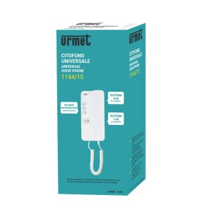 Citofono universale Mirò Urmet 9x 22x50 cm bianco