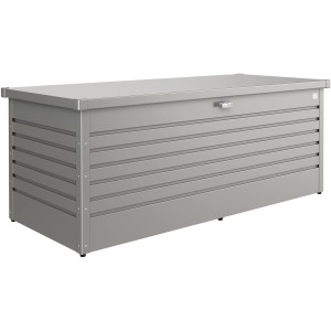 Biohort Box da giardino 180, grigio quarzo metallizzato, box universale per utensili da giardino.