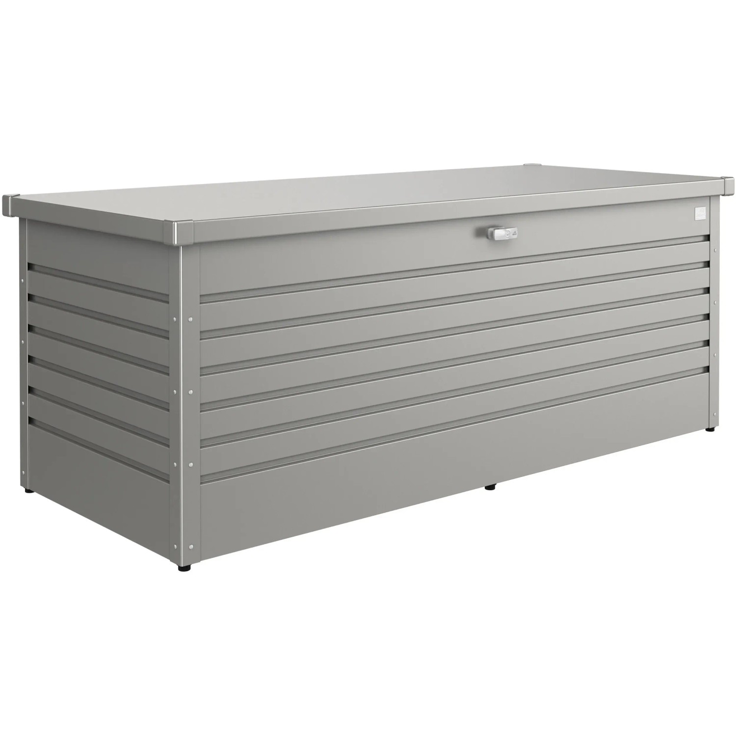 Biohort Box da giardino 180, grigio quarzo metallizzato, box universale per utensili da giardino.