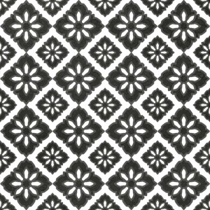 Piastrella gres Glamour Slate Mix cementina 20x20 cm bianco nero 1,52 m²