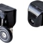 Rulli superiori doppi box doccia vetro 5 mm Idrostile nero