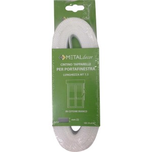 Cintino t.b.t. bianco per tapparelle, lunghezza 7,5 m, in cotone.