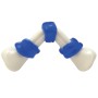Gioco da masticare t.b.t. per cani, a forma di osso con applicazioni blu, robusto e ideale per la masticazione.