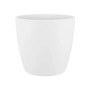 Vaso per fiori rotondo Elho Brussels Mini bianco, Ø 7 cm, in plastica riciclata.