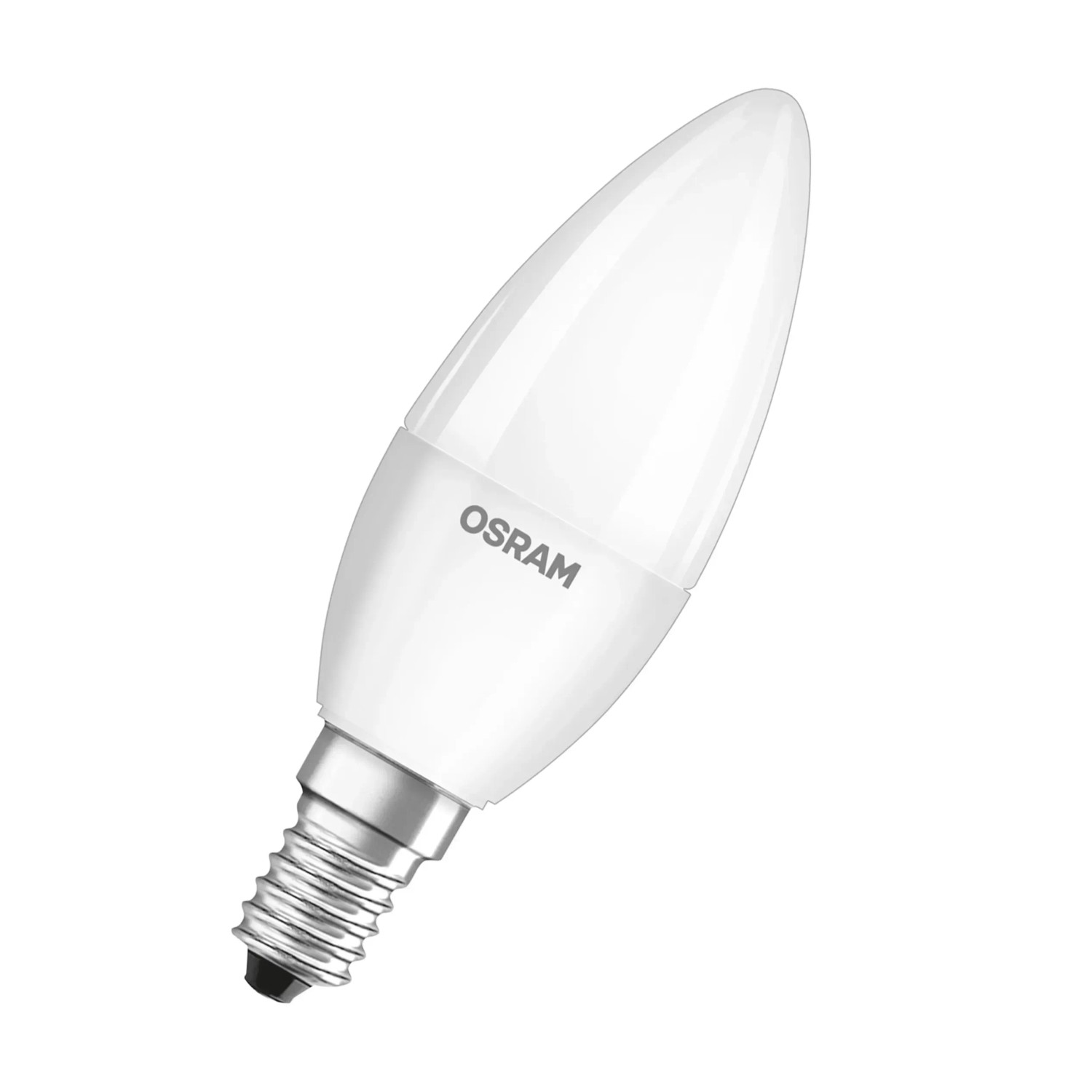 Osram LED E14 a candela, 4.9W, set da 3. Luce bianca per ambienti domestici.