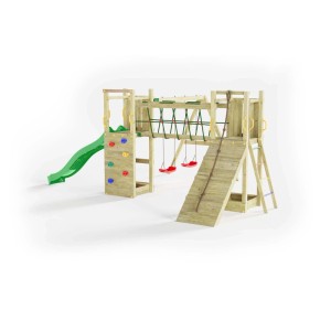 Gioco da giardino Maxi Funny con scivolo e altalene 525x398xh210 cm
