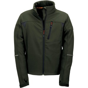 Giacca verde t.b.t. per giardinaggio, con zip e tasche pratiche.