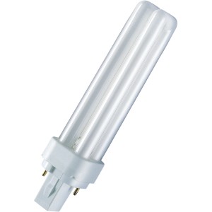 Lampada a risparmio energetico Osram, forma a bastoncino, 10W, luce bianca neutra per attacco G24d-1.
