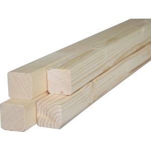 Pila di listelli in legno grezzo non trattato. Ideale per progetti fai-da-te.