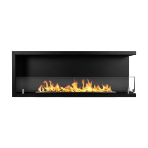 Camino a bioetanolo incasso angolo Divina Fire Sutri 120 DX 3 kW 120x45 cm