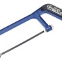 Seghetto universale LUX Classic con telaio blu e manico nero, ideale per metalli.
