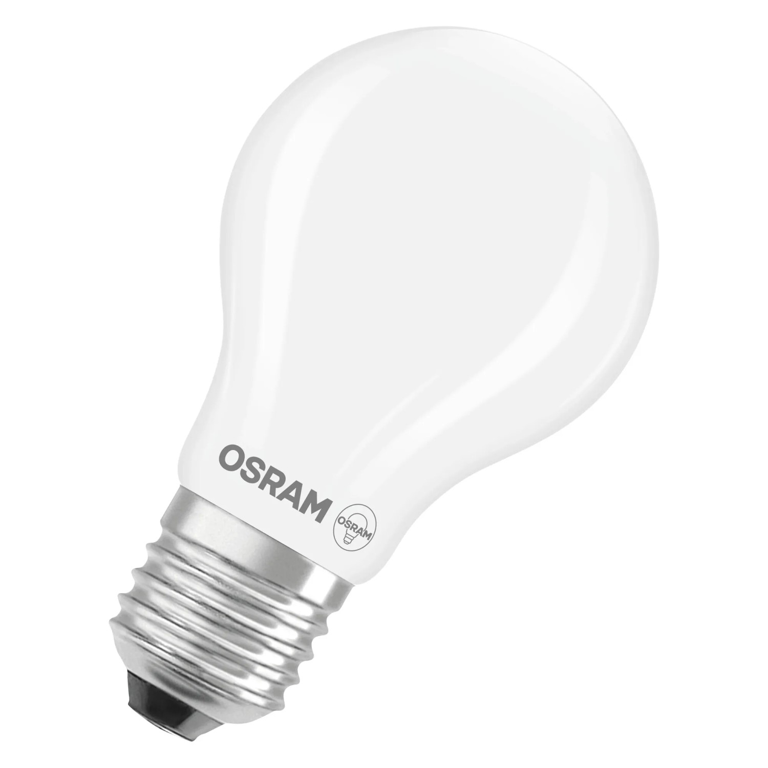 Lampadina LED E27 Osram opaca a forma di lampadina A100, 7.2W, 2700K. Luce bianca calda.