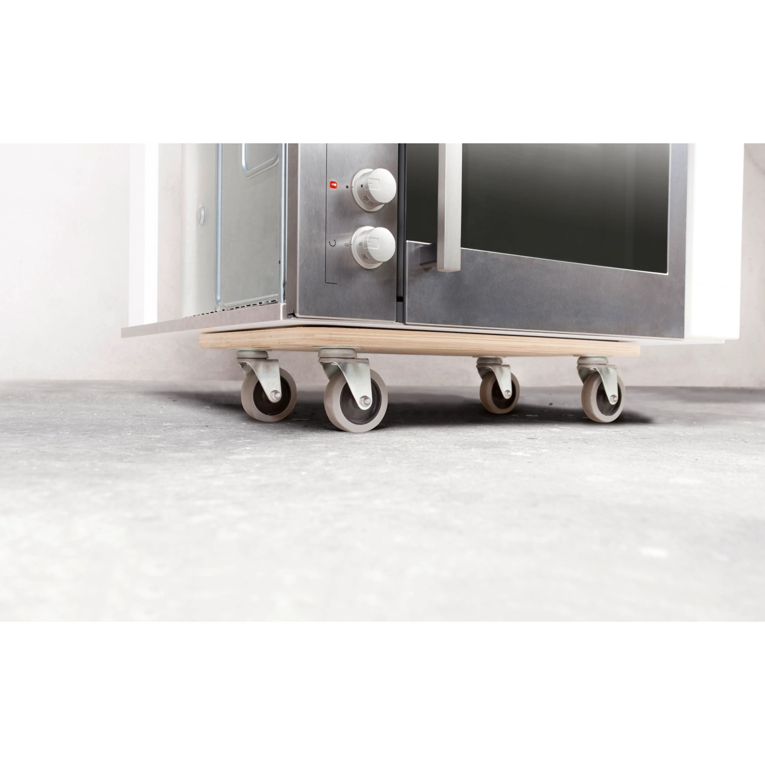 Set Di 2 Carrelli Portaoggetti A Base Piatta Con Ruote Girevoli 360° - Carico 100kg - 3
