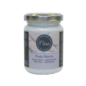 Barattolo di Pasta Stucco Fleur bianca per il fai-da-te.