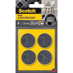 Feltrini Scotch Ultra Resistant, 4 pezzi, 34mm, per mobili e sedie.