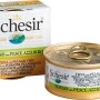 Schesir cibo umido per gatti tonno con sardine in brodo, lattina da 70g.