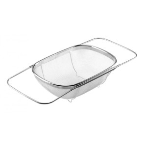 Cestello scolaverdure Idrostile acciaio inox 240x550 mm cromo