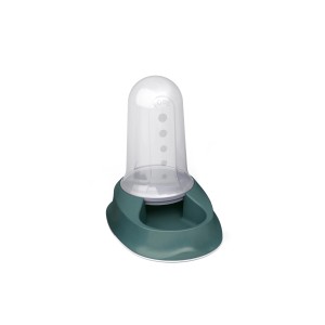 Distributore di cibo per cani t.b.t., verde/trasparente.